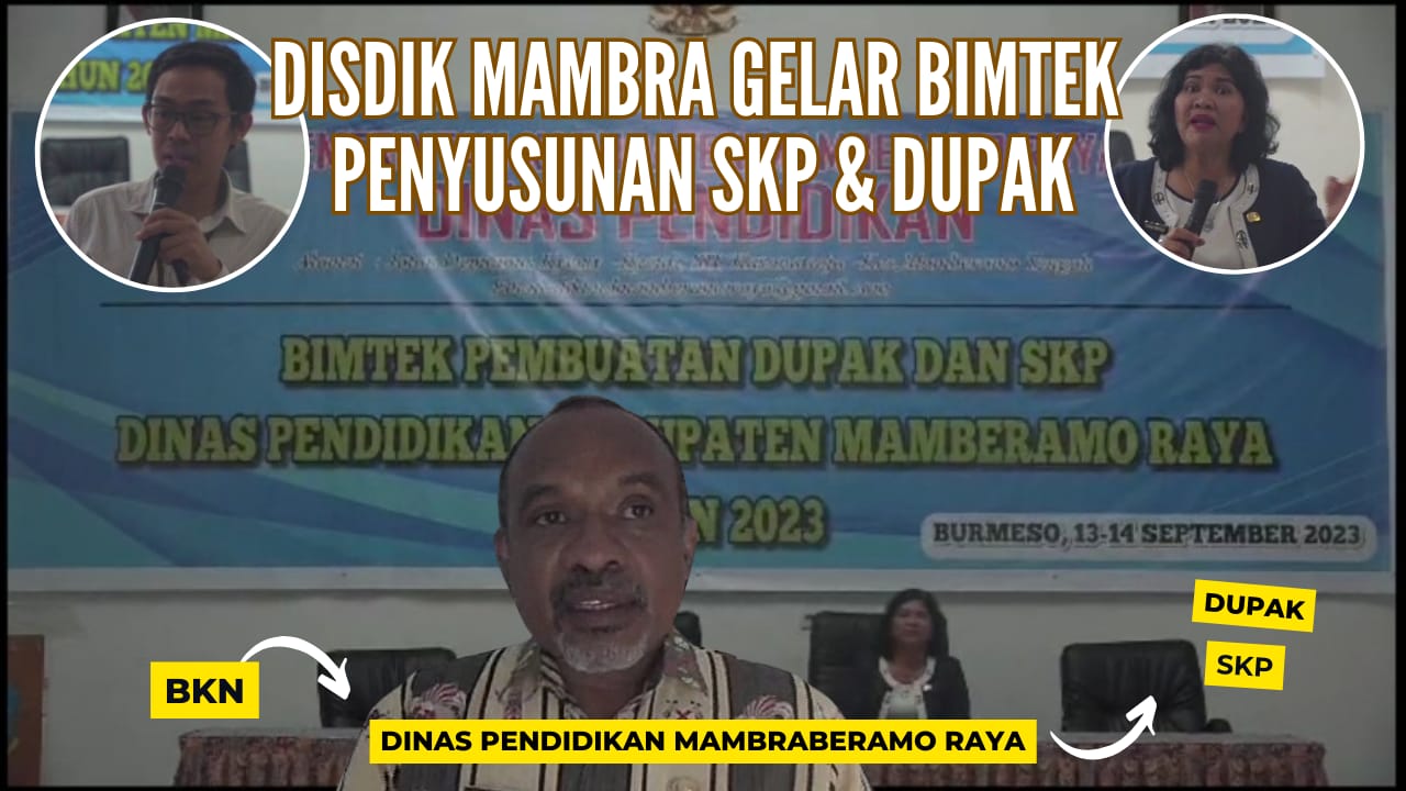 Disdik Mambra Gelar Bimtek Penyusunan SKP dan DUPAK