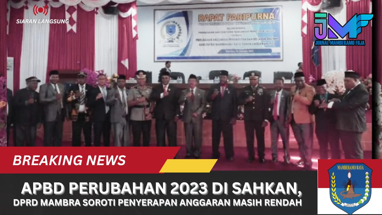 APBD Perubahan 2023 Disahkan, DPRD Soroti Penyerapan Anggaran Masih Rendah