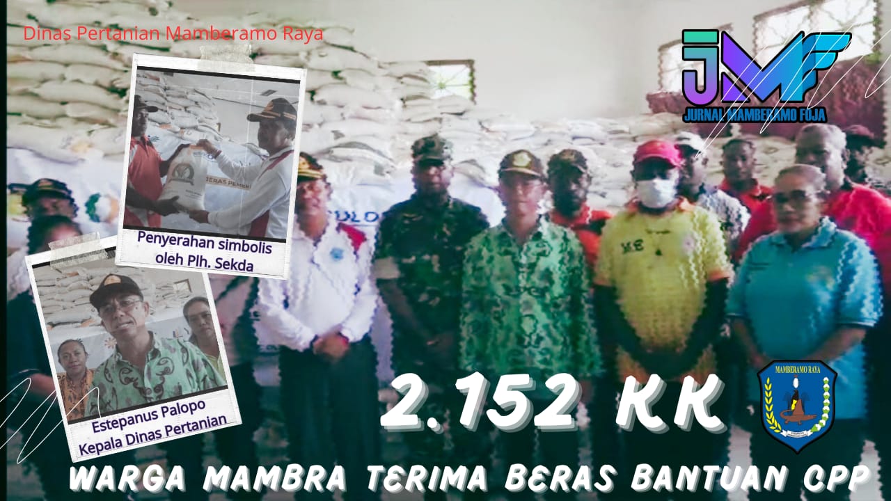 2.152 KK Warga Mambra Terima Beras Bantuan Cadangan Pangan Pemerintah