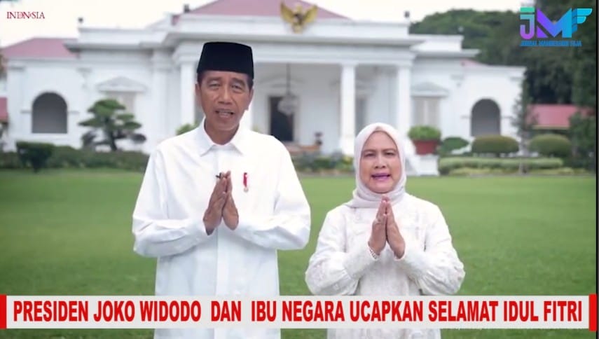 Presiden Jokowi dan Ibu Iriana Ucapkan Selamat IdulFitri 1445 Hijriah