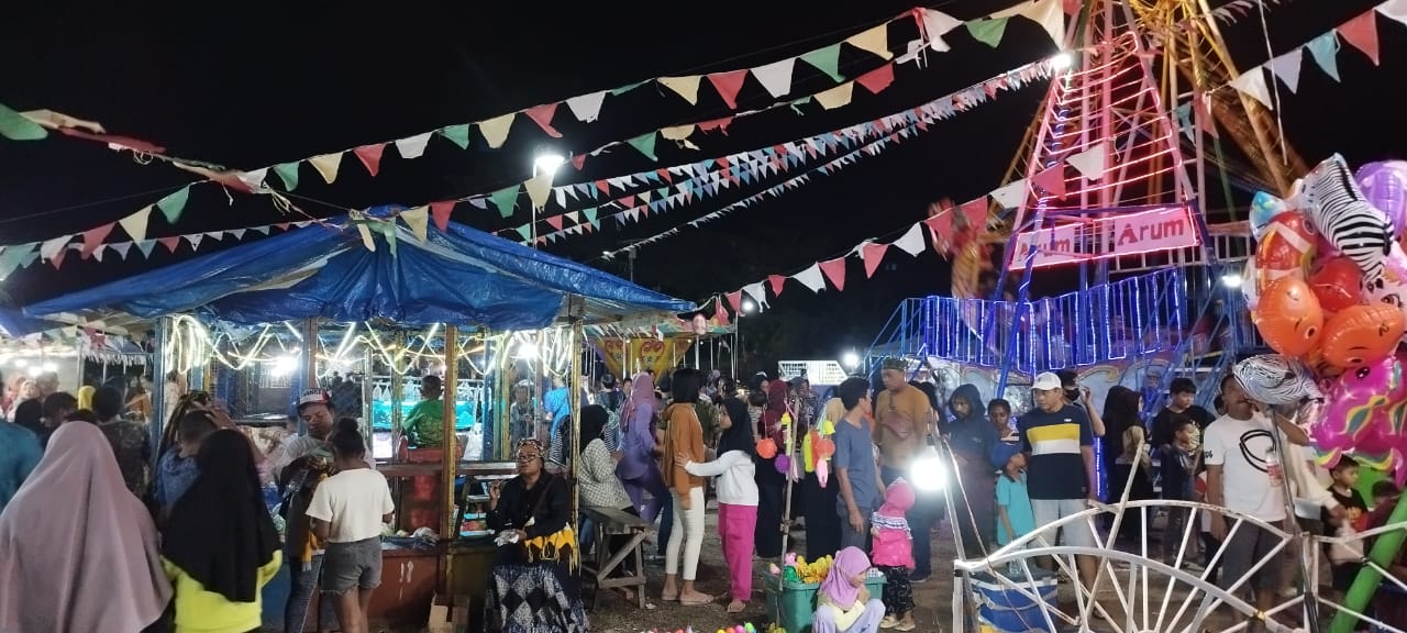 Kantongi Izin Pemkab dan Kepolisian, Pasar Malam di Jalan Kehiran Telah Dibuka