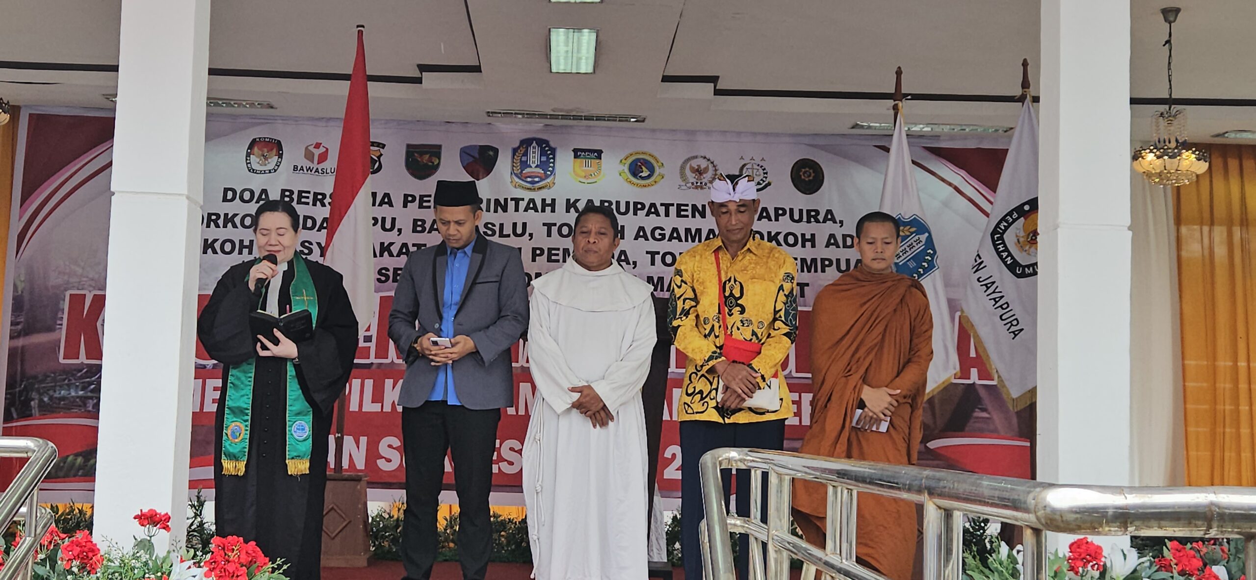 Pemkab Jayapura Gelar Doa Bersama Lintas Agama Menuju Pilkada Damai dan Lancar