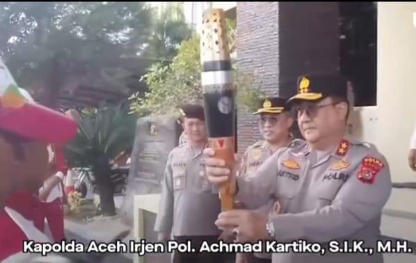 Kirab Api PON XXI Telah Sampai ke Provinsi Serambi Mekah, Aceh