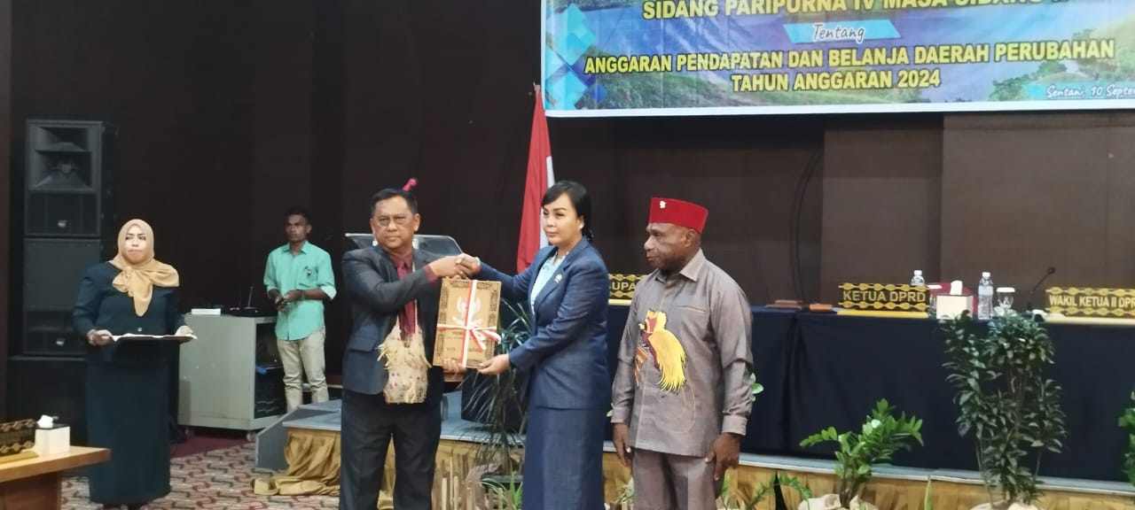 DPRD Gelar Sidang Paripurna Pembahasan Raperda Tentang Perubahan APBD 2024