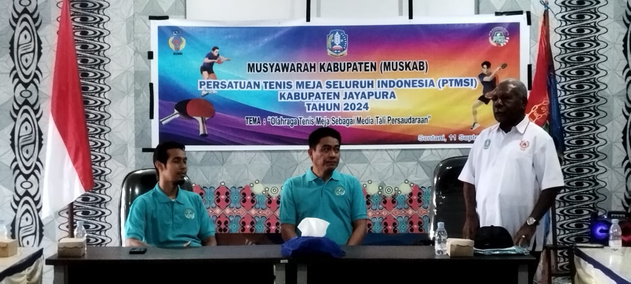 Terpilih Kembali Secara Aklamasi, Ruddy Bukanaung Pimpin PTMSI Kabupaten Jayapura