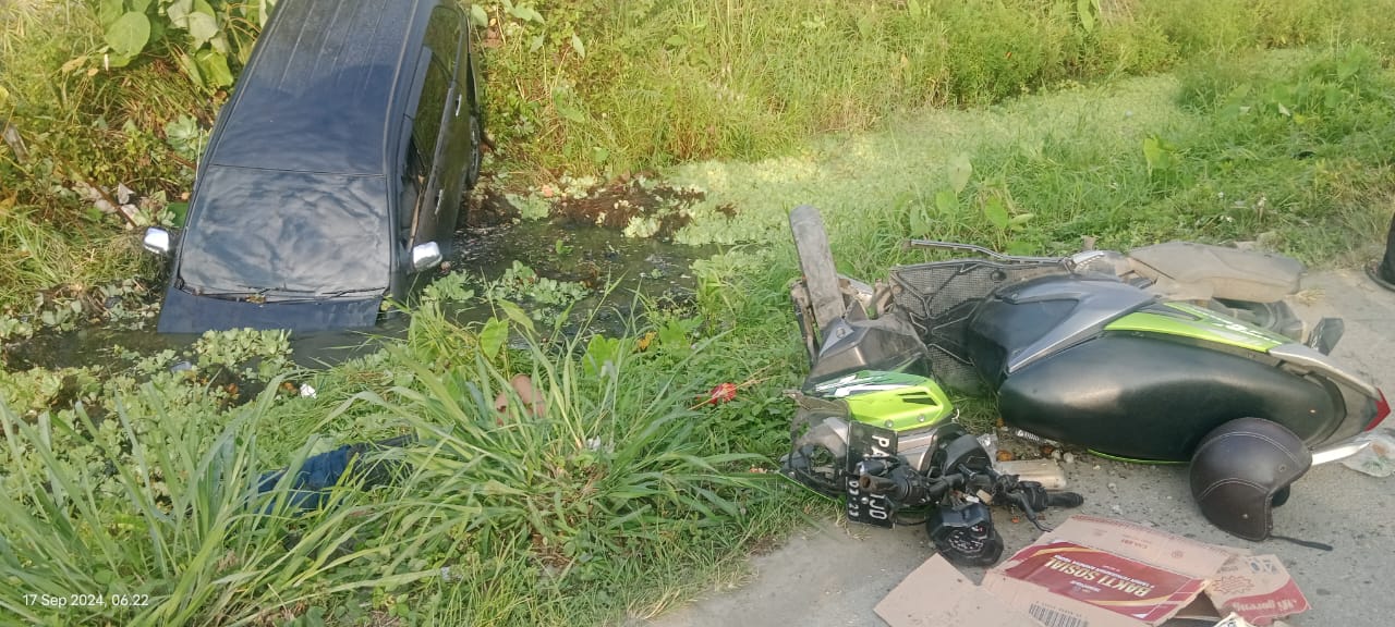 Dipengaruhi Miras, Pengemudi Avanza Tabrak Sepeda Motor di Sentani