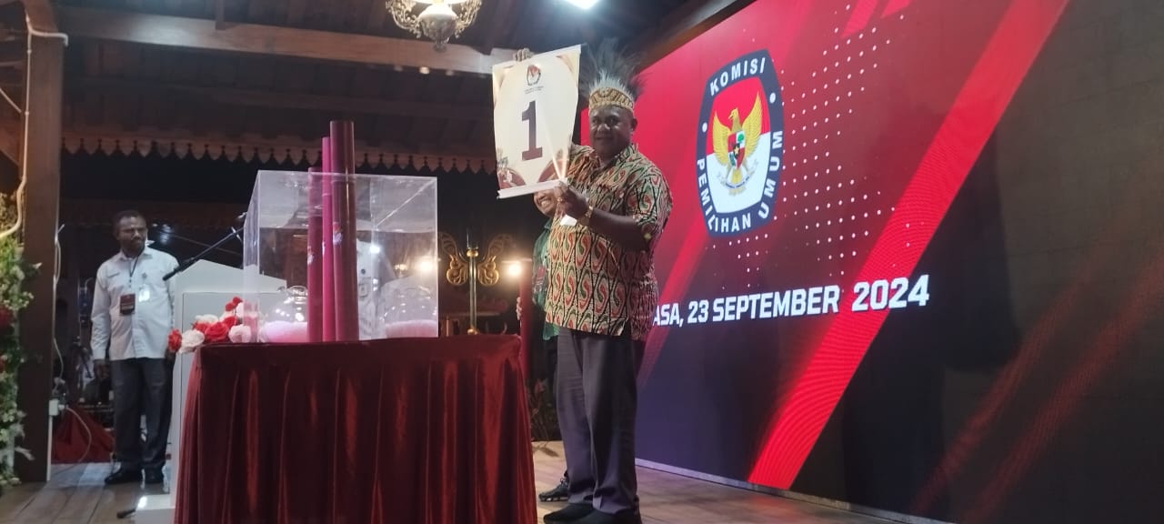 TEPAD Raih Nomor Urut 1, Pardi Ajak Jaga Persatuan dan Kesatuan Pada Pilbup Jayapura