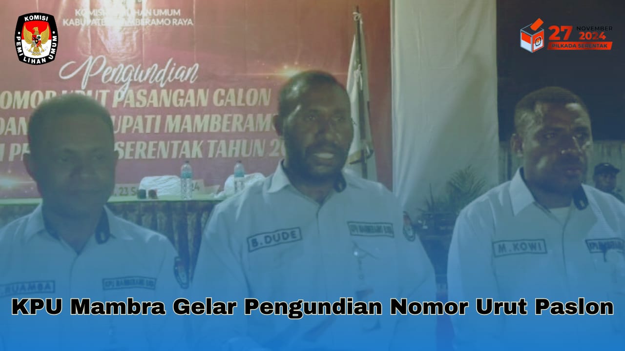 KPU Mambra Gelar Pengundian Nomor Urut Paslon